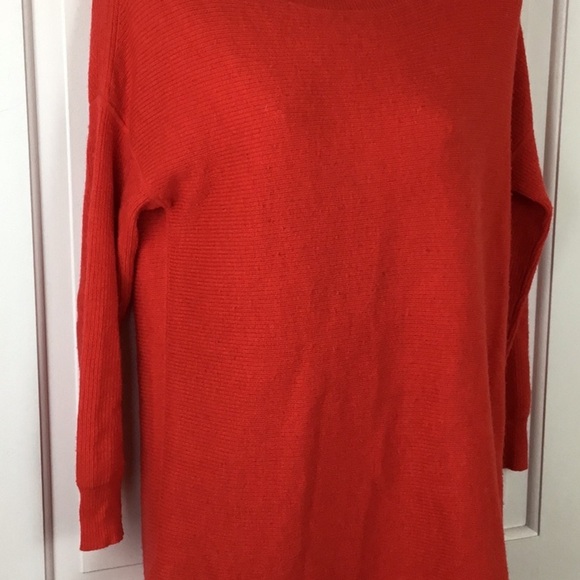 J. Crew Red Wool Blend Sweater 3/4 sleeve E1382 - Picture 3 of 7